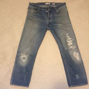 Re/done crop high waist Levis 30